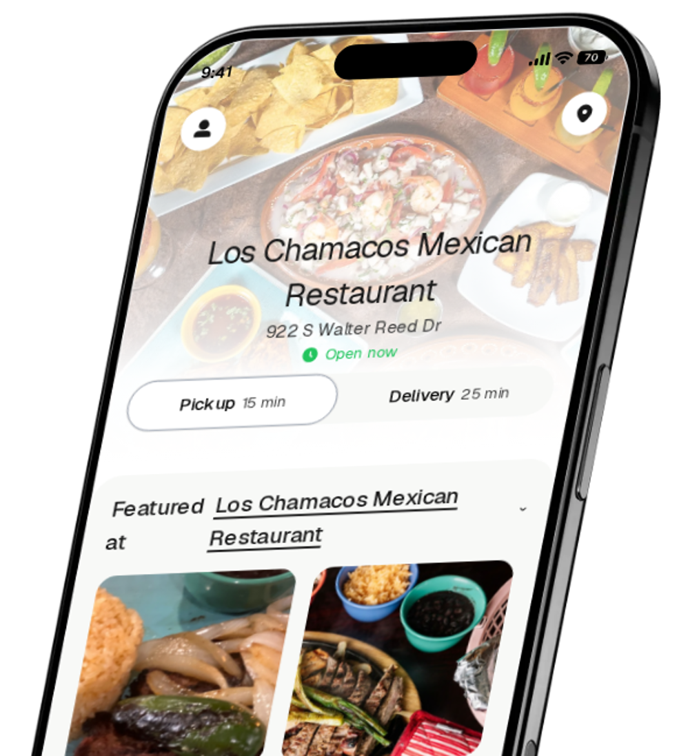 Los Chamacos Mexican Restaurant app preview