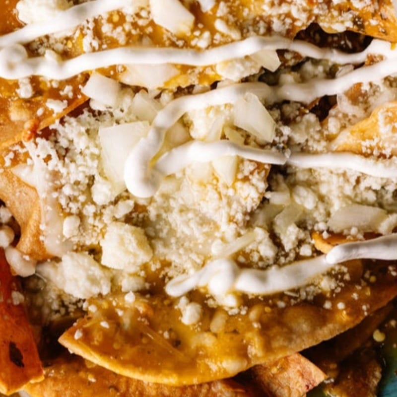 Chilaquiles Chicken Chamacos.
